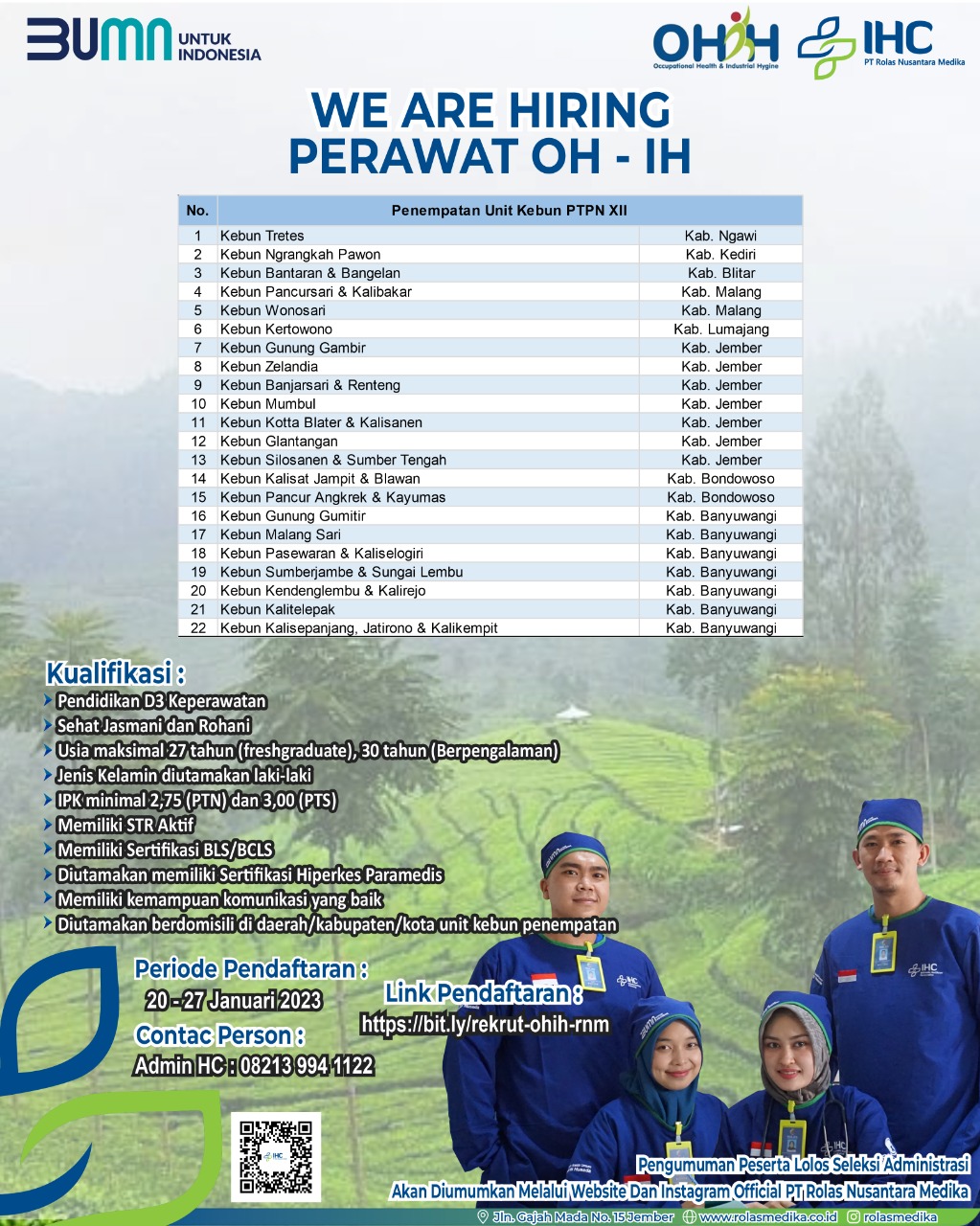 You are currently viewing Lowongan Kerja Perawat OH – IH