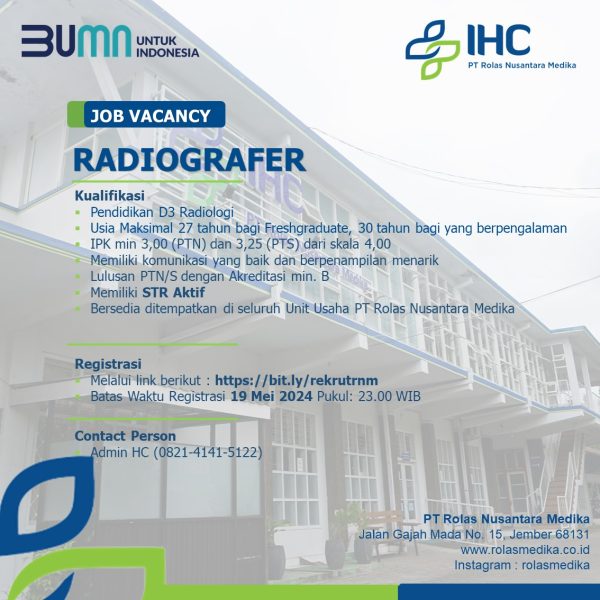 Read more about the article Lowongan Kerja Radiografer